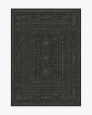 150' x 215' | Machine Washable Runner Rug | Kid & Pet Friendly | Indoor Rug | Gisele Soft Black Rug | Ruggable