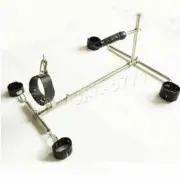 Bar Slave Stainless Steel Hand Ankle Collar Cuffs Restraint Frame Spreader