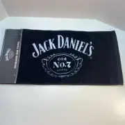 Jack Daniel'sOld No. 7 Brand Jacquard Bar Towel Black Cotton 11.5” x 23” NEW