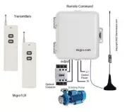Long Range Wireless Weatherproof Remote Pump Light Control Relay 3KM, 120V 220V