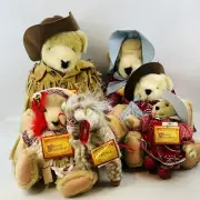 Vanderbear Wild West Rodeo Cornelius Alice Fuzzy Fluffy Muffy Oatsie 6 Plush Lot