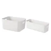 Multi Size Home Storage Box Underwear Basket Divers Home Organizer 2pcs S + L
