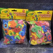 2 X Crayola Wonderfoam Foam Assorted Shapes - Letters & Numbers - 266 Pcs Each