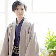 [キャンプファイヤークリエイション] Yuru Kimono Reiwa Version Navy x Beige Men's M