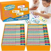 30 Read and Rhyme Books Word Families Flash Cards Educational Reading Games