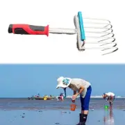 Hand Rake Garden Tool Digging Portable Versatile with Ergonomic Handle Heavy