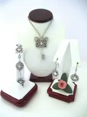 Brighton "ILLUMINA BUTTERFLY KEY"Necklace-Earring-Bracelet Set (R$234) NWT/Pouch