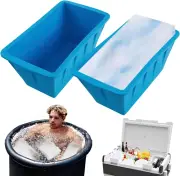 2 Pack Extra Large Ice Block Mold, 8Lbs Ice Cube Maker for Cold Plunge