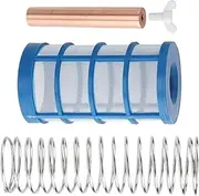 Solar Pool Ionizer Replacement,Pool Purifier Copper Anode | Include Basket Screen and Screw, Reduces Chlorine Replacement Parts for Spa