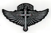 GOD SPEED WING HAT VEST PATCH MEMORIAL CHRISTIAN JESUS CROSS PILOT CREW QUILT