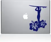 The Decal Guru Surfer Guy Decal Vinyl Sticker, 13" MacBook Pro