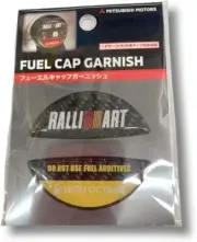 Mitsubishi Fuel Cap Garnish RALLIART High Octane Gasoline Petrol Japan SRG20013