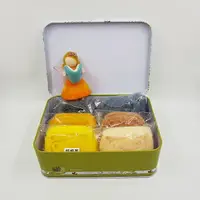 在飛比找樂天市場購物網優惠-西班牙細軟短纖小鐵盒裝飾藝術風格組合diy材料包 羊毛氈材料