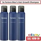 3x Fortero Men's Hair Growth Shampoo- Fight Baldness Thinning Balding Shampoo Wa