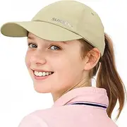 [Sukeen] Kids Sun Hats for Girls Boys Quick Drying Baseball Cap Lightweight Sun Protection Hat for Outdoor Activity Beige, Beige, One Size