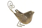 Willow & Silk Metal Carved 27cm Golden Bird Ornament/Figurine/Statue/Table Decor