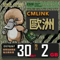 在飛比找momo購物網優惠-【鴨嘴獸 旅遊網卡】CMLink 歐洲30日重量型 吃到飽(