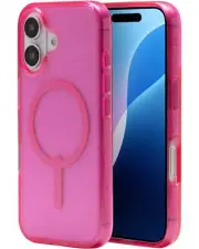 ZAGG Milan Snap Case for iPhone 16 – Pink Glitter MagSafe Compatible 13ft Dro...