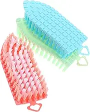 BELLIFFY Nail Brush Cleaner Kit 3pcs Soft Nail Brush Rotating Fingernail Scrubber for Cleaning Dust Brush for Shoes
