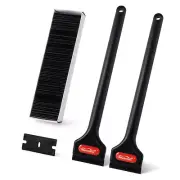 2 Pcs Handle Razor Blade Scraper with 100 PCS Plastic Blades for Kitchens Room