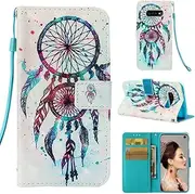 SATURCASE Case for Samsung Galaxy S10e, Beautiful 3D Pattern PU Leather Flip Magnet Wallet Stand Card Slots Protective Cover with Hand Strap for Samsung Galaxy S10e (YD-3)