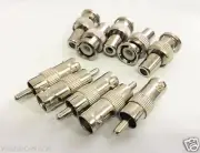 5pcs RCA Female to BNC Male + 5pcs RCA M to BNC F Connector
