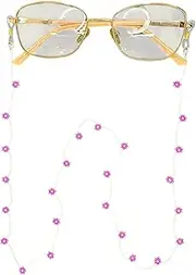 [Generic] Colorful Beaded Eyeglass Chain, Glasses Chains for Women, Beaded Glasses Chain, Handmade Chain for Glasses, Crochet Eyeglass Chain, Eye Jewelry