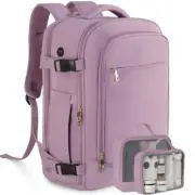 Carry on Backpack, Flight-approved Backpack for Traveling, 40L Personal Purple