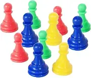 JOINPAYA Plastic Checker Set 64pcs Chess Pieces Accessories Perfect Board Game Props for Boys and Girls