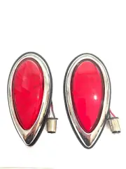FORD 39-38 TAIL LIGHTS TEAR DROP STOP & TAIL LIGHTS 33 RED SMD LEDS FLUSH MOUNT