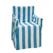 RANS Alfresco Director Stripe Cobalt Blue Chair Cover