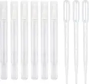 BlingKingdom 6pcs 3ml Empty Cuticle Oil Pen with 3pcs Pipettes Transparent Twist Pen Nail Oil Pen with Brush Tip Cosmetic Container Applicator for Homemade Nail Oil, Lip Gloss, Eyelash Growth Liquid