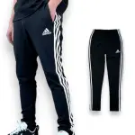 【ADIDAS 愛迪達】男生 三線 休閒長褲 黑色 棉褲 修身窄管 運動 休閒褲(ADIDAS GK8995)