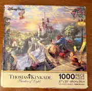 Thomas Kinkade Puzzle Painter of Light Beauty & the Beast 1000 pieces 27"x20"