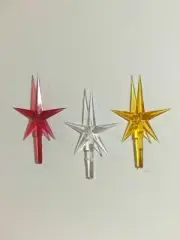 Set of 3 Medium Stars for Ceramic Christmas Tree Topper