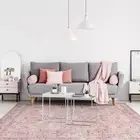 Extra Large Floor Rug Dusty Pink Soft Allover Distressed Lounges Carpet 240x340