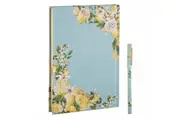 Ashdene Citrus Blooms Stationery Journal A5 Notebook & Pen Gift Set Blue Lemon