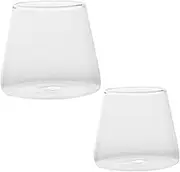 NAMOARLY Set of 2 Unique Home Drinking Glasses Tea Water Milk Glasses Creative Kitchenware