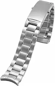 [FOUUAAO] Stainless Steel Watch Straps for Omega Metal Bracelets Watch Straps 18 mm 20 mm 22 mm Genuine Leather Watch Strap Bracelets for Omega Seamaster for Omega Original Watch Straps