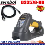 Symbol DS3578-HD Laser 1D 2D Barcode Wireless Bluetooth Barcode Scanner USB Kit