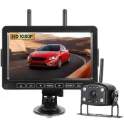 Wireless Backup Camera With 7" Monitor, RV Back Up Camera System 1080P With V...
