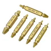 6Pcs Screw Extractor Set Broken Bolt Remover Damaged Stripped Drill Bits