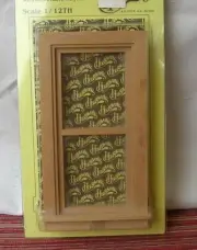 HOUSEWORKS 5032 SINGLE DBLHUNG WINDOW Dollhouse Miniature 1/12 Scale Non-working