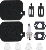 NIMTEK 2 Pack Air Filter with Fuel Filter Spark Plug Primer Bulb Tune up Kit for Stihl Blower BG45 BG46 BG55 BG65 BG85 SH55 SH85 BR45C Replaces 4229 120 1800