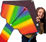 42-Inch Rainbow Kites for Kids, Kites for Adults Classi...