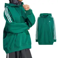 在飛比找蝦皮商城優惠-Adidas 3 S Hoodie Os 女款 綠色 三葉草