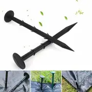 100x Grass Pegs Lawn Turf Weed Mat Plastic Pins Stakes Anchor Strong and Durable
