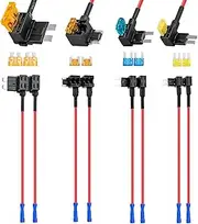 8 Pack 12V Car Add-a-Circuit Fuse Tap Standard Mini Micro2 and Low Profile Fuse Taps 4 Types ATO ATC ATM APM Fuse Holder for Cars Trucks Boats (8Pack Fuse Holder-4 Types)