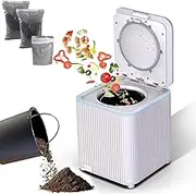 Electric Kitchen Composter-3.5L/0.92 Gallons Smart Kitchen Waste Composter- Crushing and Fermentation Functions Turn Food Waste and Scraps into Dry Compost Fertilizer for Plants