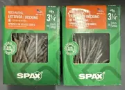 SPAX Multi-Material Exterior Decking Screws 9x 3-1/4" UPC 712216022195 Lot of 2